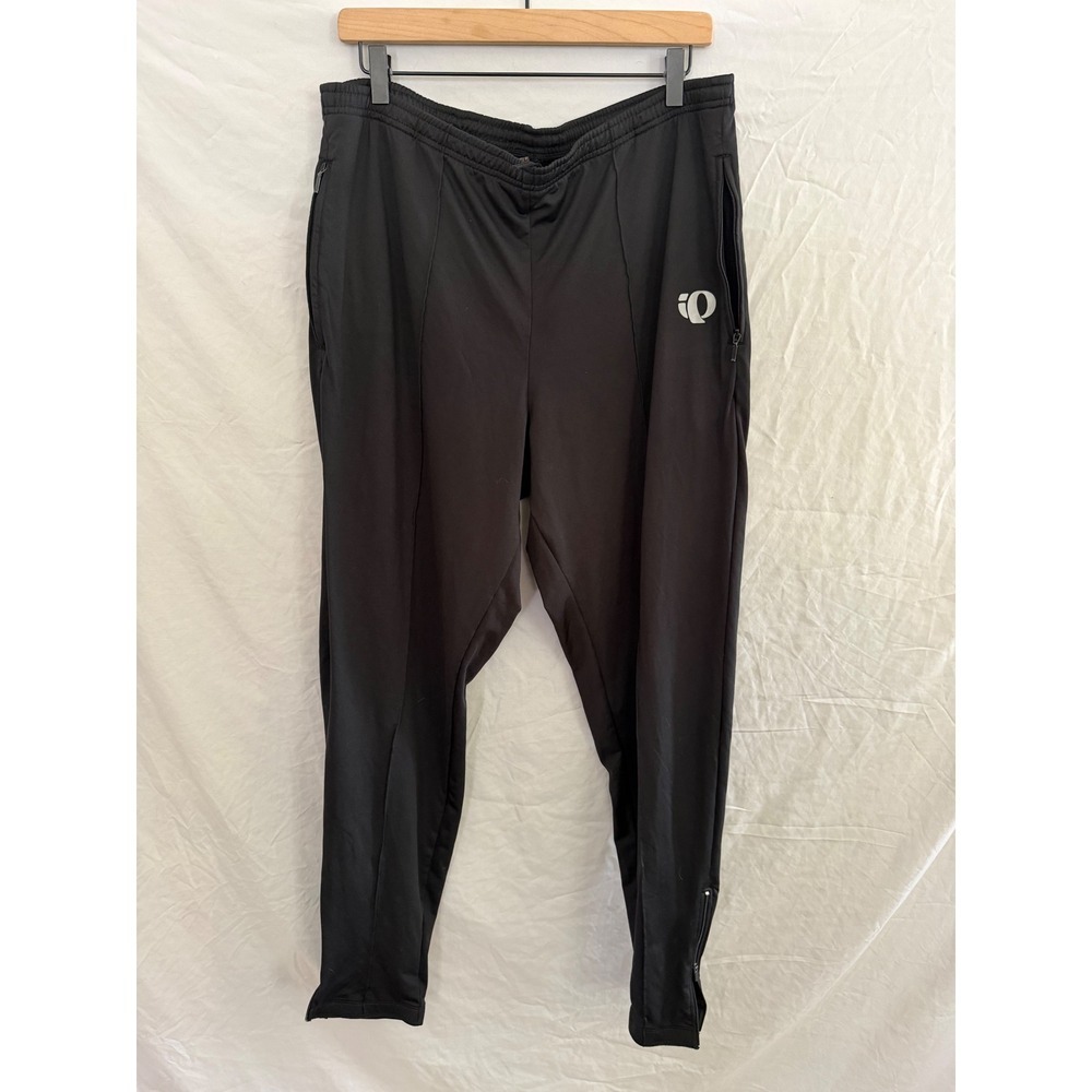 Pearl Izumi Cycling Pants Mens Black Tapered Ankle Zip Athletic XL